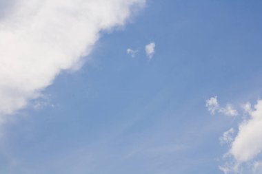 Bulutlara yakın mavi gökyüzü