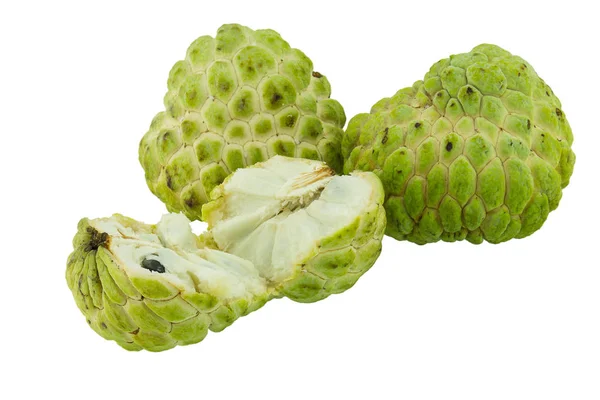 muhallebi beyaz zemin üzerine izole elma