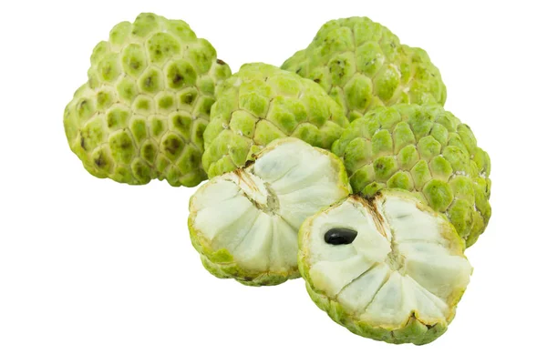 Custard Apple isolado em fundo branco — Fotografia de Stock