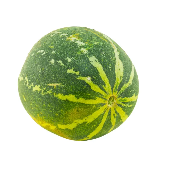 Reife Melone isoliert auf weißem Hintergrund. — Stockfoto