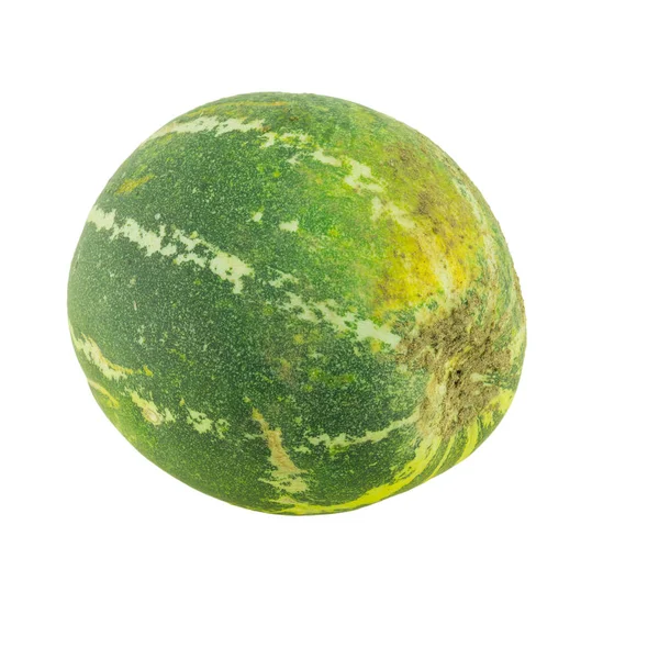 Reife Melone isoliert auf weißem Hintergrund. — Stockfoto
