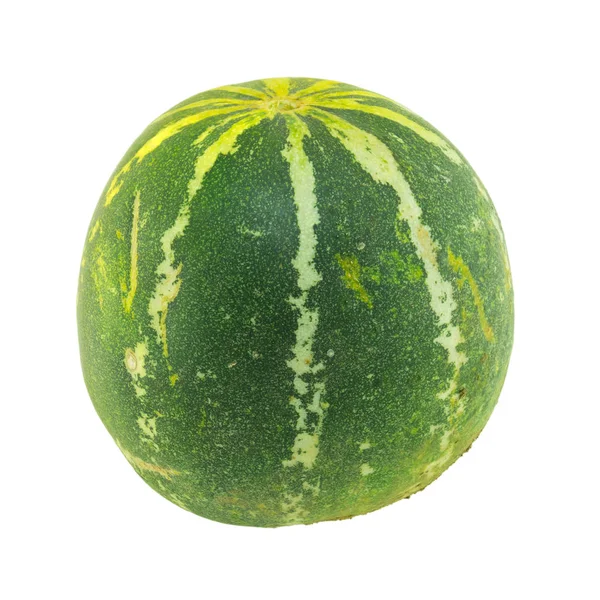 Reife Melone isoliert auf weißem Hintergrund. — Stockfoto