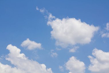 Bulutlara yakın mavi gökyüzü