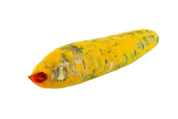 Rotten papaya on white isolate background — Stock Photo, Image