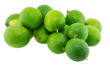 beyaz arkaplanda izole kireç