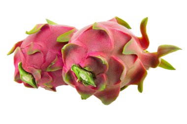 Beyaz arkaplanda Ejder Meyvesi izole