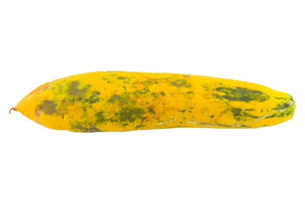 Faule Papaya auf weißem isoliertem Hintergrund — Stockfoto