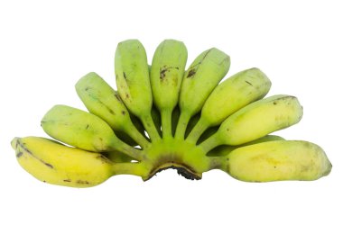 yeşil muzlar beyaz arkaplanda izole