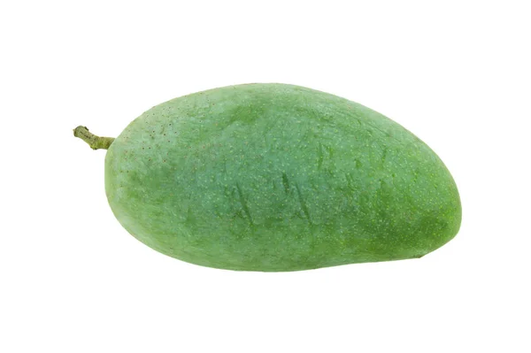 Mango in witte achtergrond met uitknippad geïsoleerd — Stockfoto