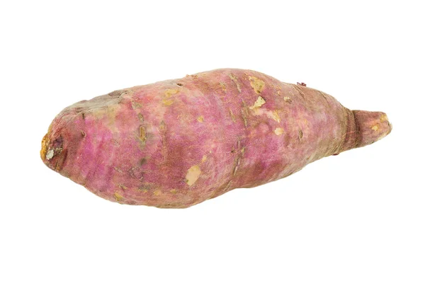 Batatas doces isoladas em fundo branco — Fotografia de Stock