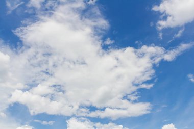 Bulutlara yakın mavi gökyüzü