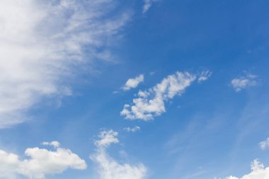 Bulutlara yakın mavi gökyüzü