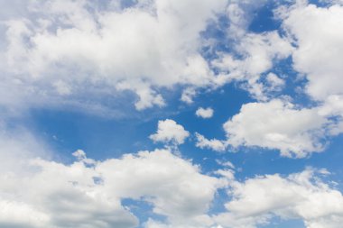 Bulutlara yakın mavi gökyüzü