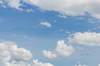 Bulutlara yakın mavi gökyüzü