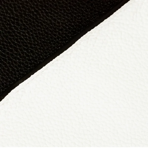 Textura de detalle bolso de cuero, siempre clásica combinación, color blanco y negro. Para un patrón moderno, papel pintado o diseño de banner. Cuadrado, lugar para tu texto —  Fotos de Stock