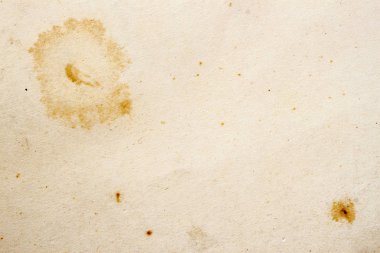Eski küflü kağıdına kir lekelerini, lekeleri, kapanımlar selüloz, kahverengi karton doku arka plan, grunge antika arka plan doku