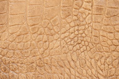 Hakiki deri doku taklit egzotik sürüngen, kahverengi mat yüzey, trendy arka plan ile. Giyim, Ayakkabı, çanta için idealdir. Alışveriş, üretim kavramı