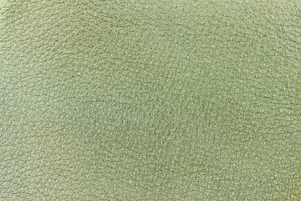 Genuine leather texture, light green color. Spring shopping, manufacturing concept. Modern background, backdrop, substrate with copy space — Stock Photo, Image