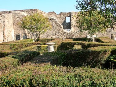 Pompeii bir evde avlusu