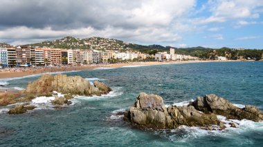 Sahilde Lloret de Mar, İspanya