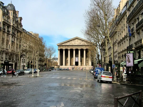 Paris, Uma vista da Igreja Madeleine de Royal Street — Fotografia de Stock