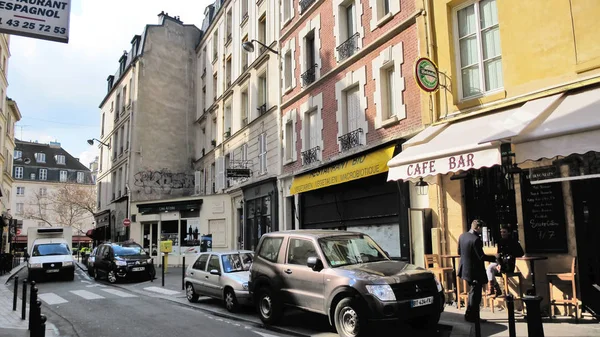 Cardinal Lemoine Street e casa 74 em Paris — Fotografia de Stock