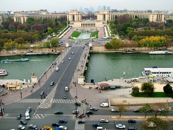 Vista do Parque Trocadero em Paris — Fotografia de Stock