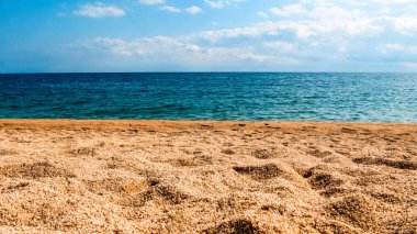 İspanya 'da Katalonya' daki Lloret de Mar 'da Costa Brava sahilinde. Akdeniz