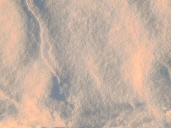 积雪表面的阴影 图案和线条 绑好了 — 图库照片