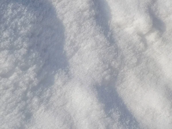 Ombre Pattern Linee Sulla Superficie Della Neve Texture Contesto Tonica — Foto Stock