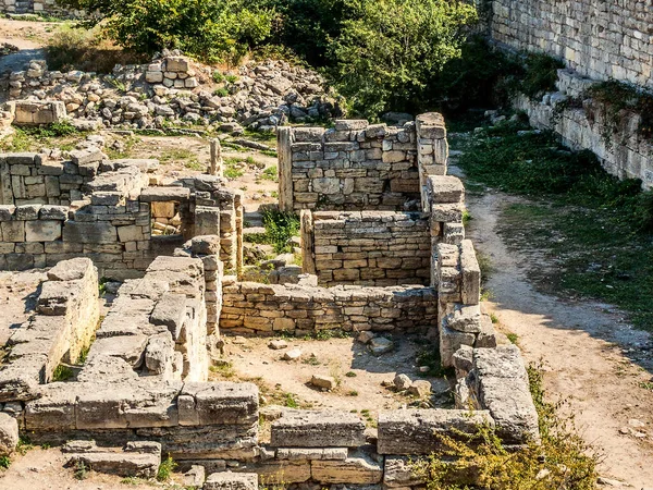 Ruïnes Van Oude Griekse Stad Tauric Chersonesos Bij Sevastopol Krim — Stockfoto