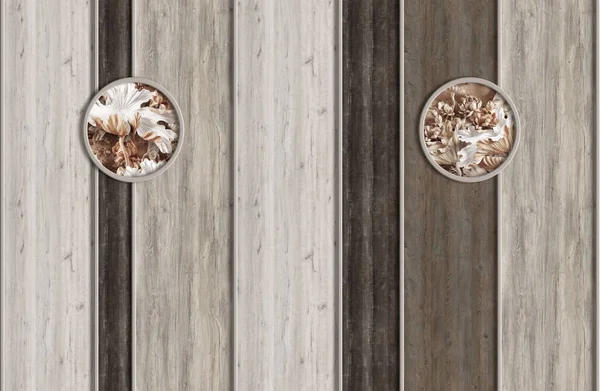 Tapete Rustikale Blume Holz Textur Hintergrund Natürliche Muster — Stockfoto