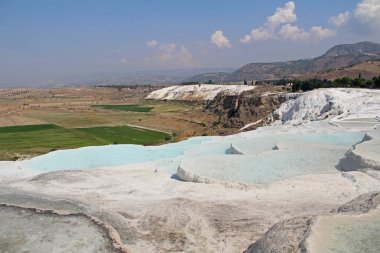Türkiye, nadir doğal olay Pamukkale egzotik incisi.