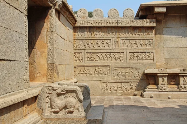Храм Хазара Рама, Хампи, Карнатака, Индия — стоковое фото