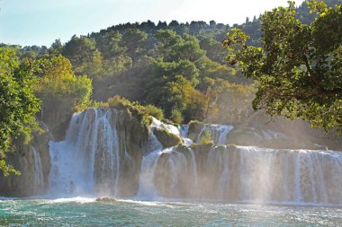 Hırvatistan, Avrupa 'daki Dalmaçya' da güzel bir Skradinski Buk şelalesi bulunan Krka Ulusal Parkı.