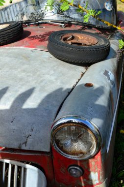 Bond MKF 1961 car wreck, Ostheim, Bavaria, Germany April 25, 2019