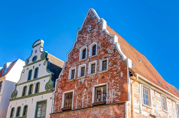 Исторические здания Висмара — стоковое фото