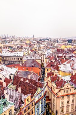 Prag 'ın havadan görünüşü