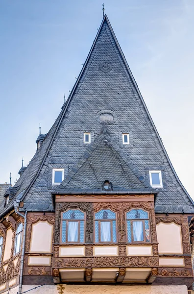 Edificio incorniciato in legno — Foto Stock