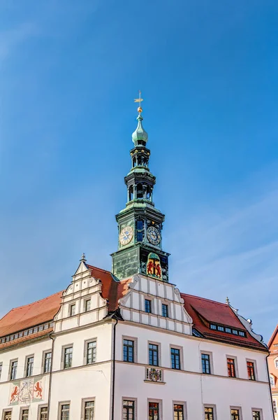 Városháza Pirna városában — Stock Fotó
