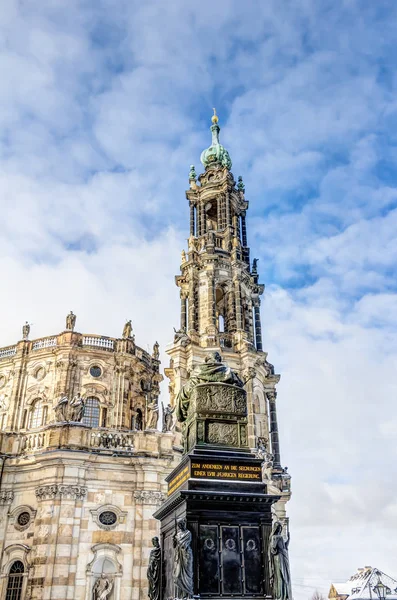 Дрезденский собор в старом городе — стоковое фото
