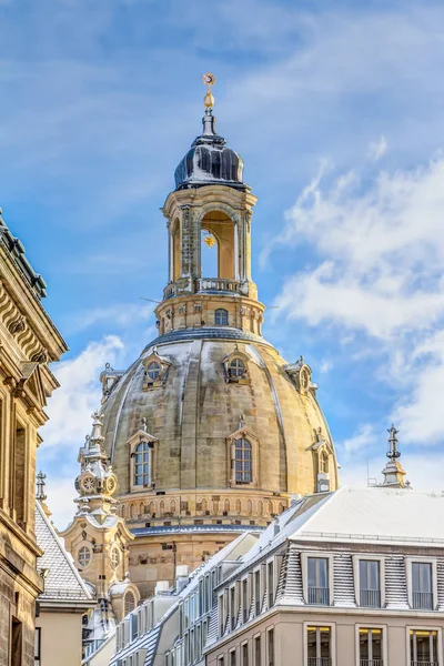 Kilise our Lady Dresden kışın