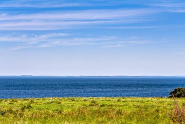 Yaz aylarında plaj sahil şeridi