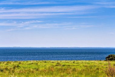 Yaz aylarında plaj sahil şeridi