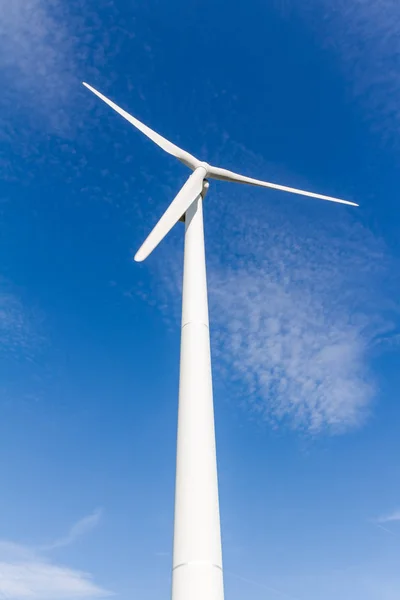 Відновлювана енергія вітрогенераторами — стокове фото