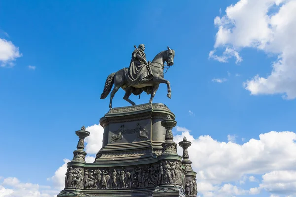 Estátua equestre em Dresden — Fotografia de Stock