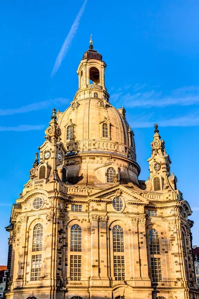 Frauenkirche Drezdában — Stock Fotó