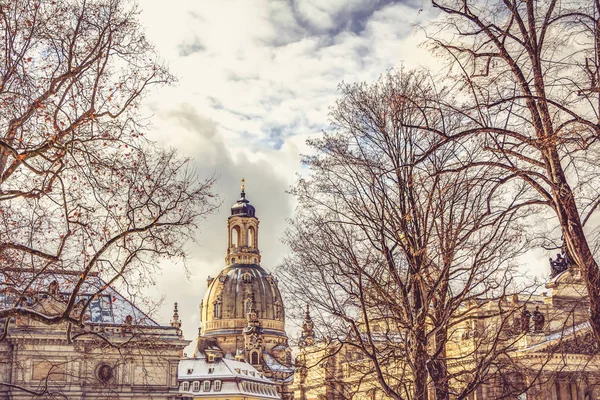 Dresden no inverno — Fotografia de Stock