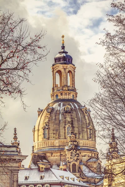 Дрезден зимой — стоковое фото