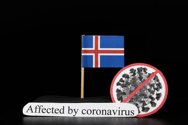 Island is one of many lands affected by coronavirus. Covid-19 is a type of group of RNA viruses that cause a variety of diseases in humans, mainly respiratory tract. Viral disease. Medicine. Panic.